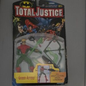 Justice Total Justice Green Arrow Action Figure — Green, Red, Blonde